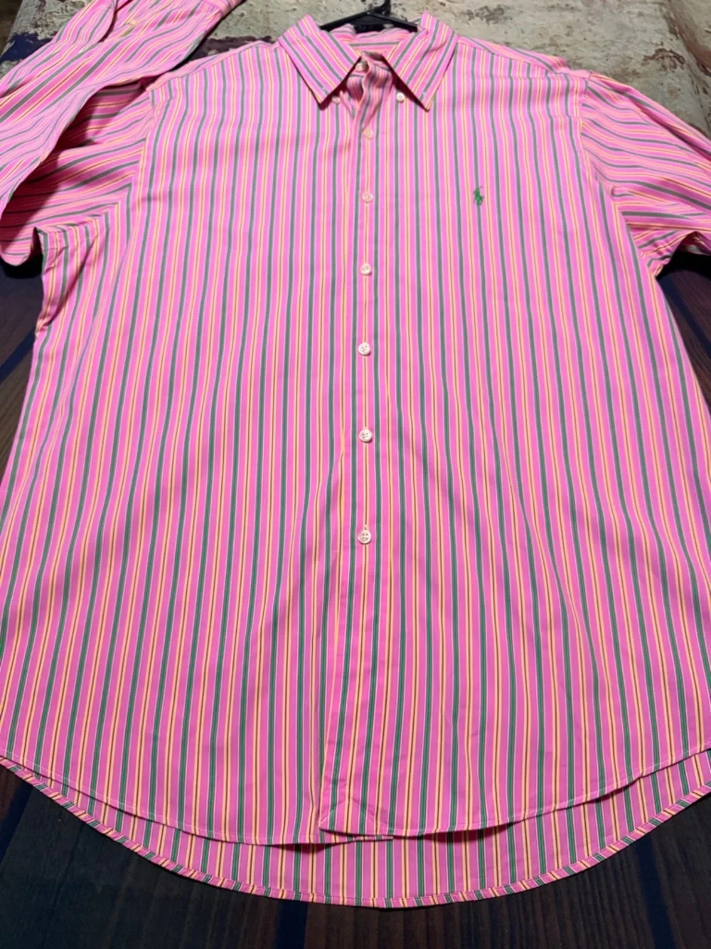 Polo by Ralph Lauren Pink Multi-Stripe Button-Down Shirt
